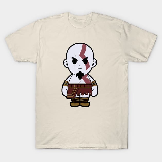 Kratos God of War Chibi T-Shirt by nataliawinyoto